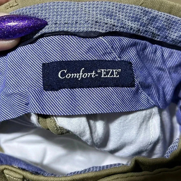 Ballin Super 120’s Wool Comfort Eze Dress Pants Tan Career Office Dress Code - Picture 7 of 12